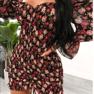 Black/Floral Dress